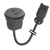 Powerdot Mini 51 - 2 USB-A charger 12W, GST-18i3, black