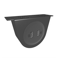 Powerdot Bracket Kit 02 - Mounting bracket including 2 USB-A cha